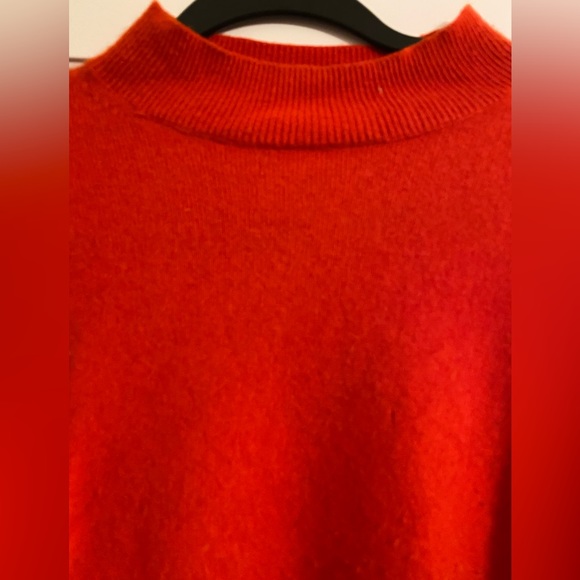 EVERLANE, Cashmere Mockneck in Bright Poppy Red, size M - Picture 4 of 6